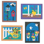 S&S Worldwide Unfinished Garden Sand Art Boards 5” x 7” – Peel & Stick Adhesive by SSWorldwide