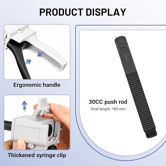50ml Epoxy Gun Dispenser, Manual AB Glue Gun & Dual Cartridge Applicator - Image 3