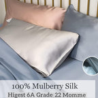 100% Mulberry Silk Pillowcase for Hair and Skin Made in USA, Real 22 Momme Silk - Image 3