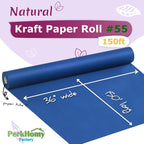 PerkHomy Blue Kraft Paper Roll 36" x 1 - Image 2