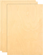 3Pcs Baltic Birch Plywood Sheets 12 x 16x 1/2 Inch-12mm Unfinished Plywood by HOME
