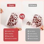 YRYM HT Transfer Tape for Vinyl -12" x 12 FT w/Red Alignment Grid Transfer Paper - Image 4