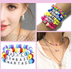 LIS HEGENSA 1300 Pcs DIY Childrens Crafts Beads Friendship Bracelet Kit - Image 2