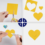 40 Pcs Yellow Soft Felt Fabric Sheet 8" x 12" Assorted Color Felt Fabric Sheets - Image 4