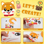 16 Pack Arts and Crafts for Kids, Toddler Crafts Animal Paper Plate Art Kit - Image 5