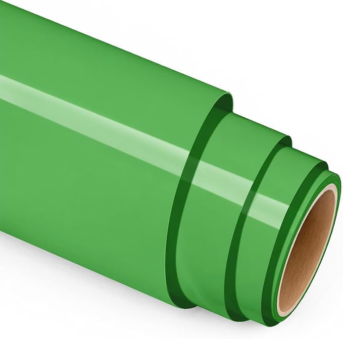 Green Heat Transfer Vinyl 12" x 10ft Green Iron On Vinyl by PrimeVinyl