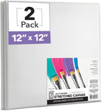 ArtSkills Stretched Canvas for Painting, 12x12 Canvas, Premium Wood Frame by ArtSkills
