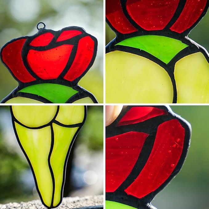 Cactus Decor Stained Glass Suncatcher - Image 4