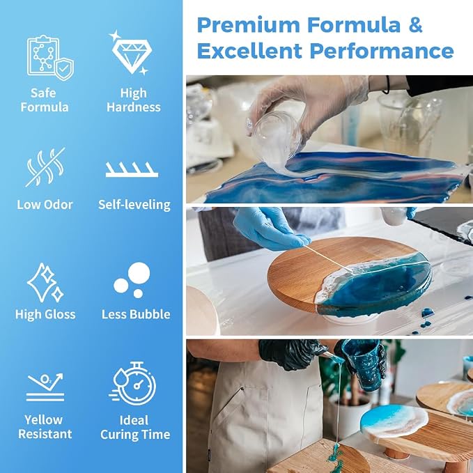 Epoxy Resin 1 Gal for Beginner & Crafter, Crystal Clear Epoxy Resin for Casting - Image 2