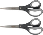 Fiskars 8" Everyday Titanium SoftGrip All Purpose Scissors, Arts & Crafts by Fiskars
