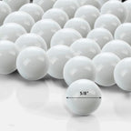 CYS EXCEL White Glass Gemstone Vase Filler Aquarium Round Marble Beads - Image 3