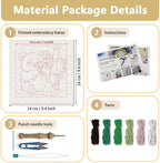 Doodlream Panda Eating Bamboo DIY Punch Needle Embroidery Kit - Image 2