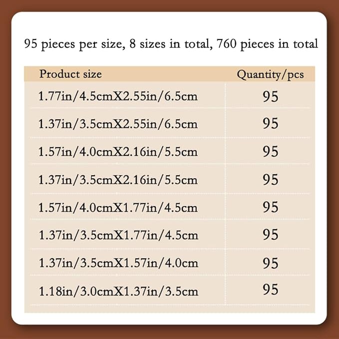 Stamp Collecting Supplies – 760 OPP Stamp Sleeves, 8 Sizes - Image 3