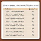Stamp Collecting Supplies – 760 OPP Stamp Sleeves, 8 Sizes - Image 3