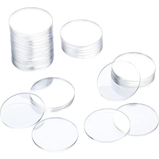 Outus 36 Pieces 1 Inch Acrylic Circle Blanks Acrylic Disc Blanks by Outus