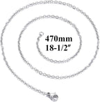 30 Pack 18 Inch Necklace Chain Stainless Steel Link Cable Chain Necklace - Image 3