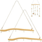 2Pcs 15inch Driftwood Wall Hanging Jewelry Hanger, Natural Driftwood Decorative by Unknown