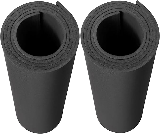 AMZQNART 2Pcs EVA Foam 5mm, Cosplay Foam 39x59 inch Black, High Density 90 kg/m³ by AMZQNART