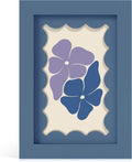 4x6 Picture Frame with Real Glass, Wooden cute 4 x 6 Photo Frame with Wavy Mat by THKRLOF