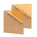 2 Pack 12'' x 12'' Translucent Orange Acrylic Sheet, 3mm Thick Acrylic Plastic by Unknown