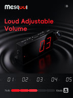 Mesqool Projection Alarm Clock, Digital Clock - Image 6