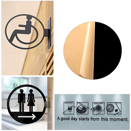 5Pcs Black Acrylic Plexiglass Sheet Disc, 8 inch Dia Plexiglass Acrylic Panels - Image 6