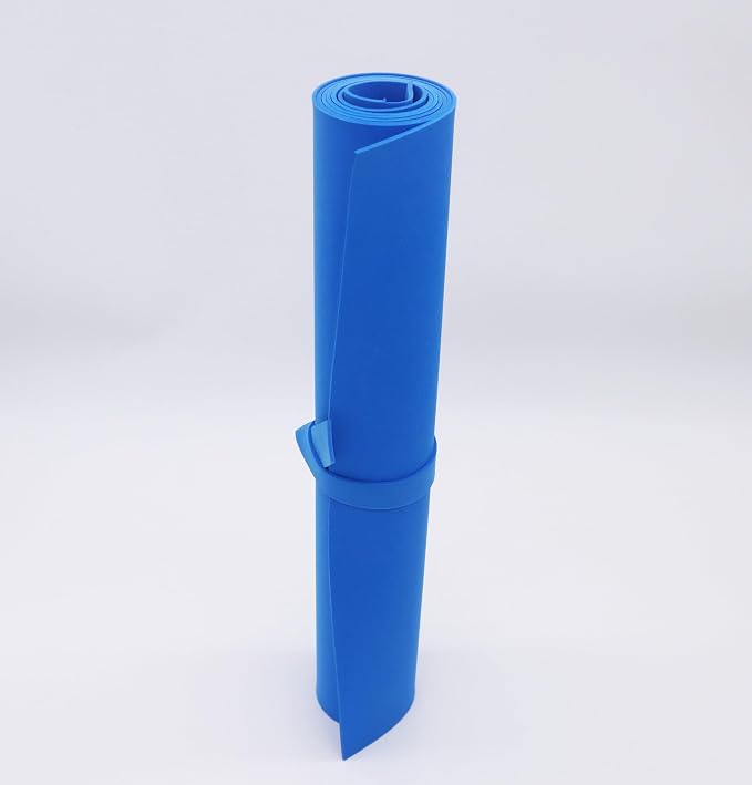 OISAKLD Blue EVA Foam 2mm-10mm 13.7"×39" Craft Foam Sheet 74 kg/m³ Foam Cosplay by OISAKLD