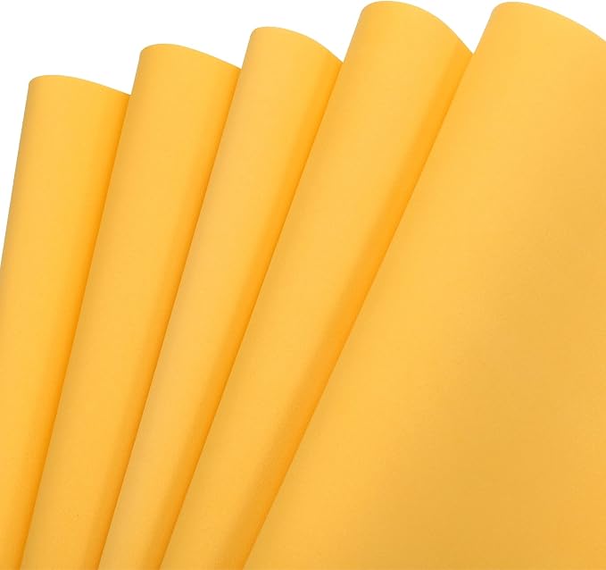 MECCANIXITY EVA Foam Sheets Gold Tone 19.7 Inch x 17.7 Inch 0.8mm Thick Crafts by MECCANIXITY