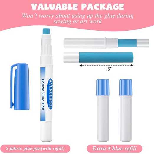 Fabric Glue Pen with Refill, 1 Pack - Image 6