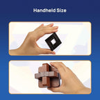 9pcs Puzzles Bulk Gift for Kids, and Adults Retro Wooden and Metal Unlock - Image 6