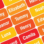 Personalized Waterproof Name Labels Press and Stick Custom Name Stick on by GILBIN