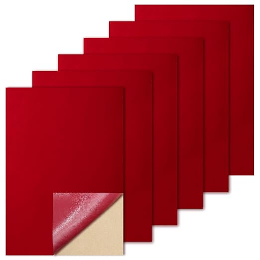 Biaungdo Red Self Adhesive Felt Sheets, 8 x 12 Inch, Felts Fabric - Image 7