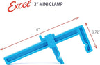 Excel Blades 6-Pack 3-Inch Mini Bar Clamps, Adjustable Plastic, USA Made - Image 2