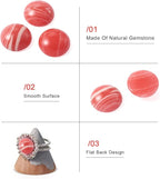 FASHEWELRY 50Pcs Synthetic Rhodochrosite Cabochons Flat Back Gemstone Cabochons - Image 6