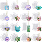 RESINWORLD 16pcs Variety Geometric Pendant Silicone Molds by ResinWorld