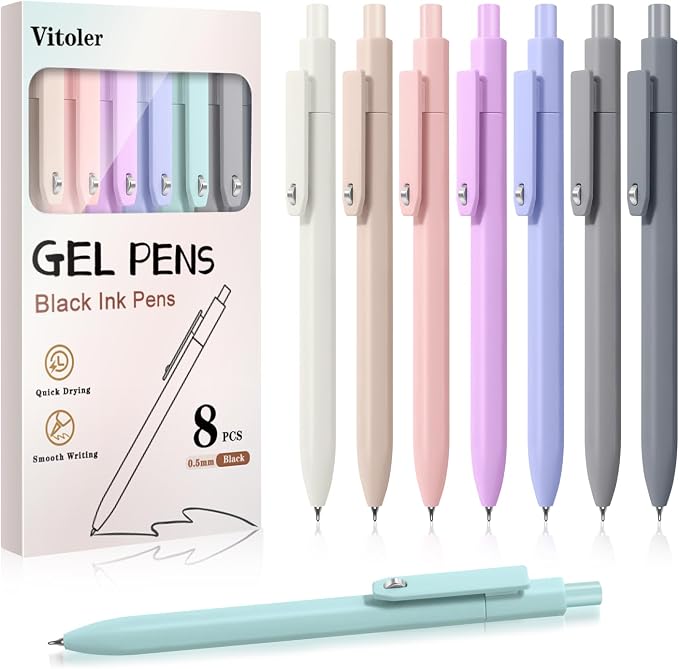 Piochoo Gel Pens, Cute Office School Supplies Gifts by Piochoo
