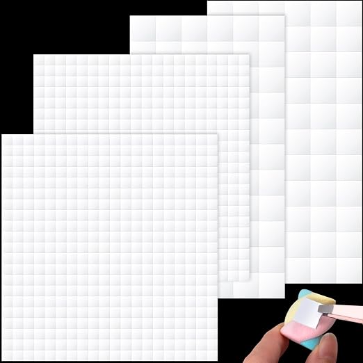 Joez Wonderful 4 Sheets Foam Adhesive Squares, 0.47in & 0.2in by Joez+Wonderful