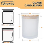 SHOWIN Thick Candle Jars for Making Candles 16 Pcs, 7 OZ Empty Jars - Image 2