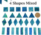 200g Transparent Mosaic Glass Tiles, Large Stained Glass Pieces - Image 3