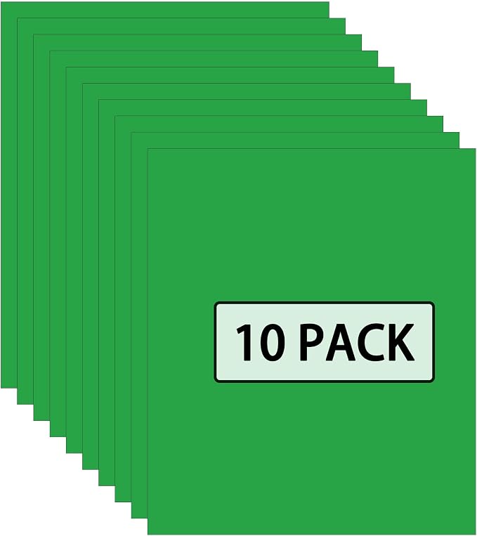 FUNKAKA Fruit Green HTV Heat Transfer Vinyl Sheets, 10 Sheets Sticky HTV Vinyl by FUNKAKA