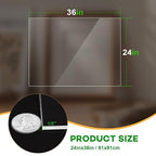 VOISEN 3 Pack Plexiglass Sheets 1/8 Inch Thick, Display Cases, Sneeze Guard - Image 3
