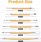 Jetmore 6 Pack Clay Tools Kit, Pottery Tools & Sculpting Tools, Polymer - Image 2