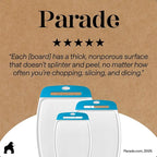 GORILLA GRIP BPA-Free Reversible Kitchen Cutting Board Set of 3, US Designed - Image 9