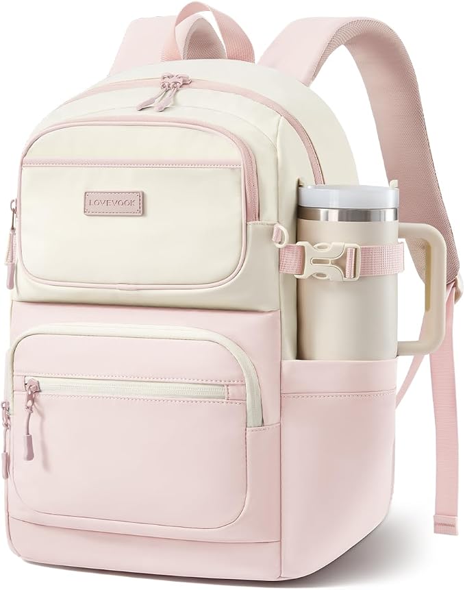 LOVEVOOK School Backpack for Teen Girls & College Students, Large Capacity by LOVEVOOK