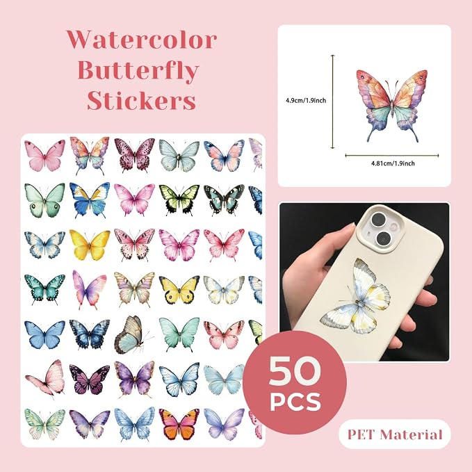 200 Pcs Clear PET Stickers - Image 4