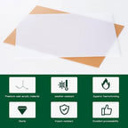 UU&FIL White Acrylic Sheets 12" x 16"x 1/8", 2 Pack 38.7% Translucent White - Image 4