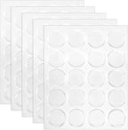 100 PCS Epoxy Stickers 1" Round Epoxy Bottle Cap Stickers Clear Epoxy-Resin by Unknown