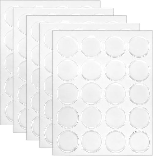100 PCS Epoxy Stickers 1" Round Epoxy Bottle Cap Stickers Clear Epoxy-Resin by Unknown