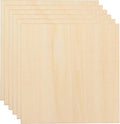 HARFINGTON 6pcs 3mm Basswood Plywood Sheets 6" x 6" x 1/8" Thin Unfinished by HARFINGTON