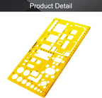 Utoolmart Architect Interior Design Geometric Drafting Drawing Template Ruler - Image 4